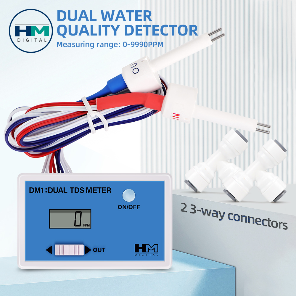 Ph Meter Digital Water Tester - DM1 Dual TDS Water Quality Tester