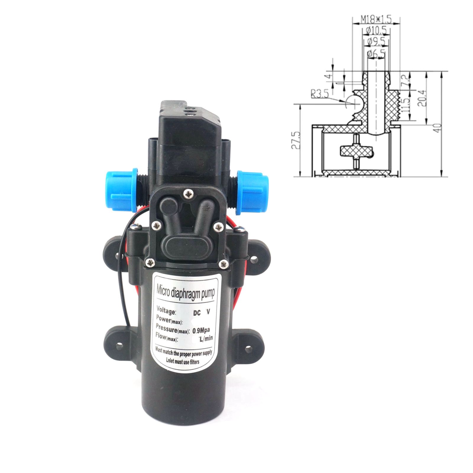 12V/24VDC 15W/30W/60W/80W Diap - Mini Peristaltic Pump 12V review and price