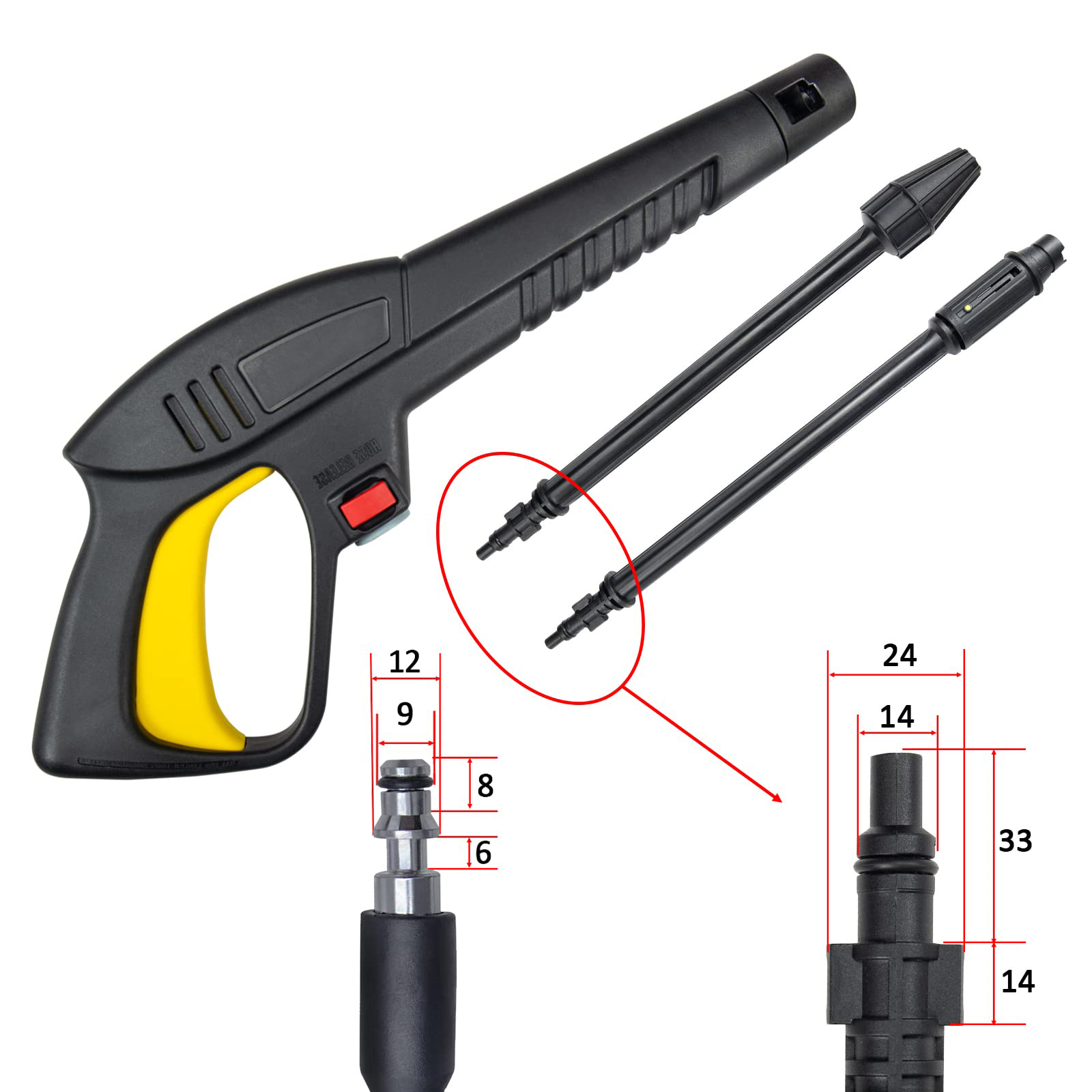 Pressure Washer Gun Lance Nozz - Vacuum Chamber Kit With Pump review and price