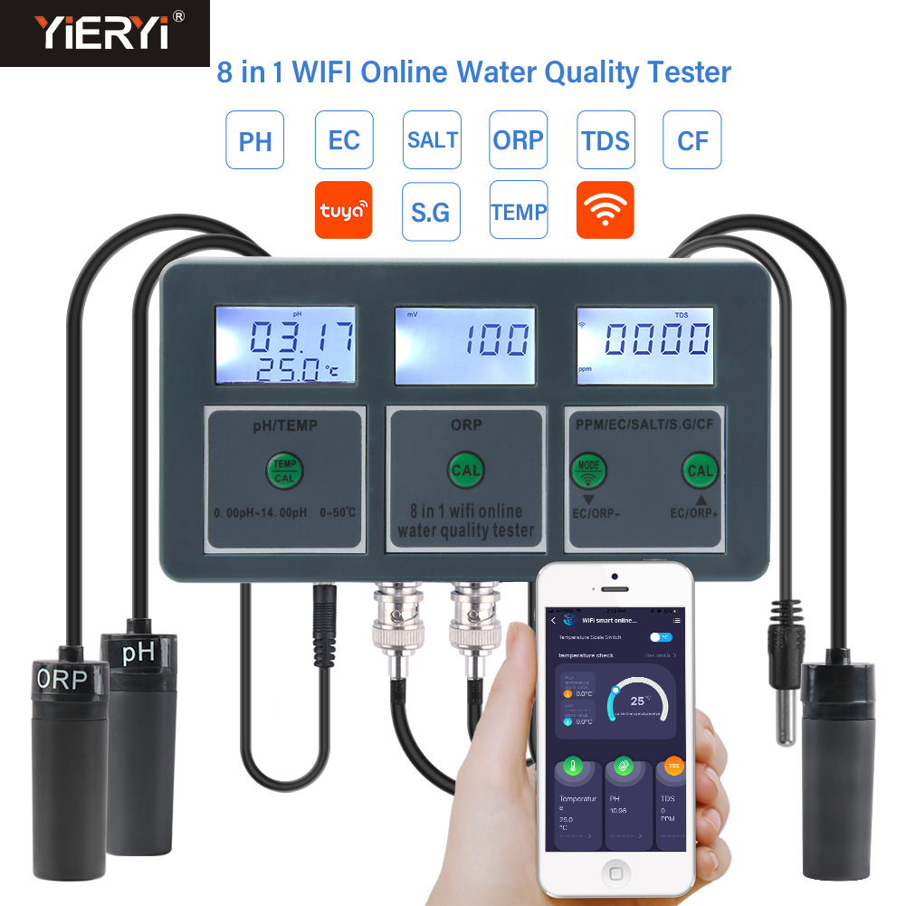 WiFi Tuya Smart PH Meter Data  - Ph Meter Digital Water Tester review and price