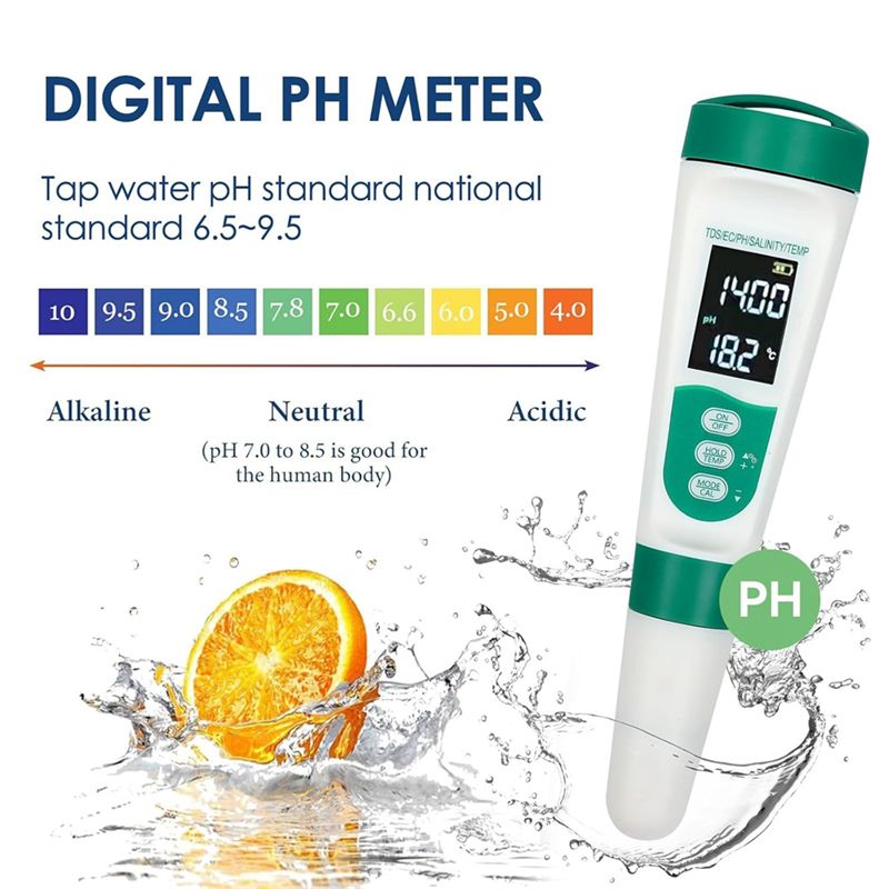 AT02-5 In1 Digital PH Meter Hi - Ph Meter Digital Water Tester review and price