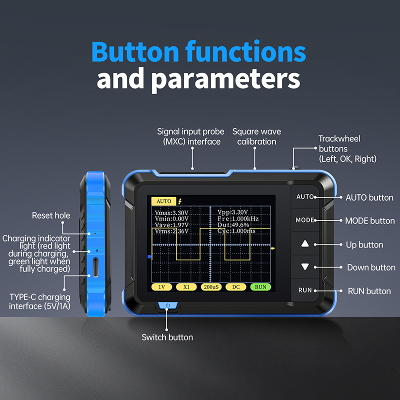 FNIRSI DSO152 Mini Handheld Di - Fnirsi Digital Oscilloscope Handheld review and price