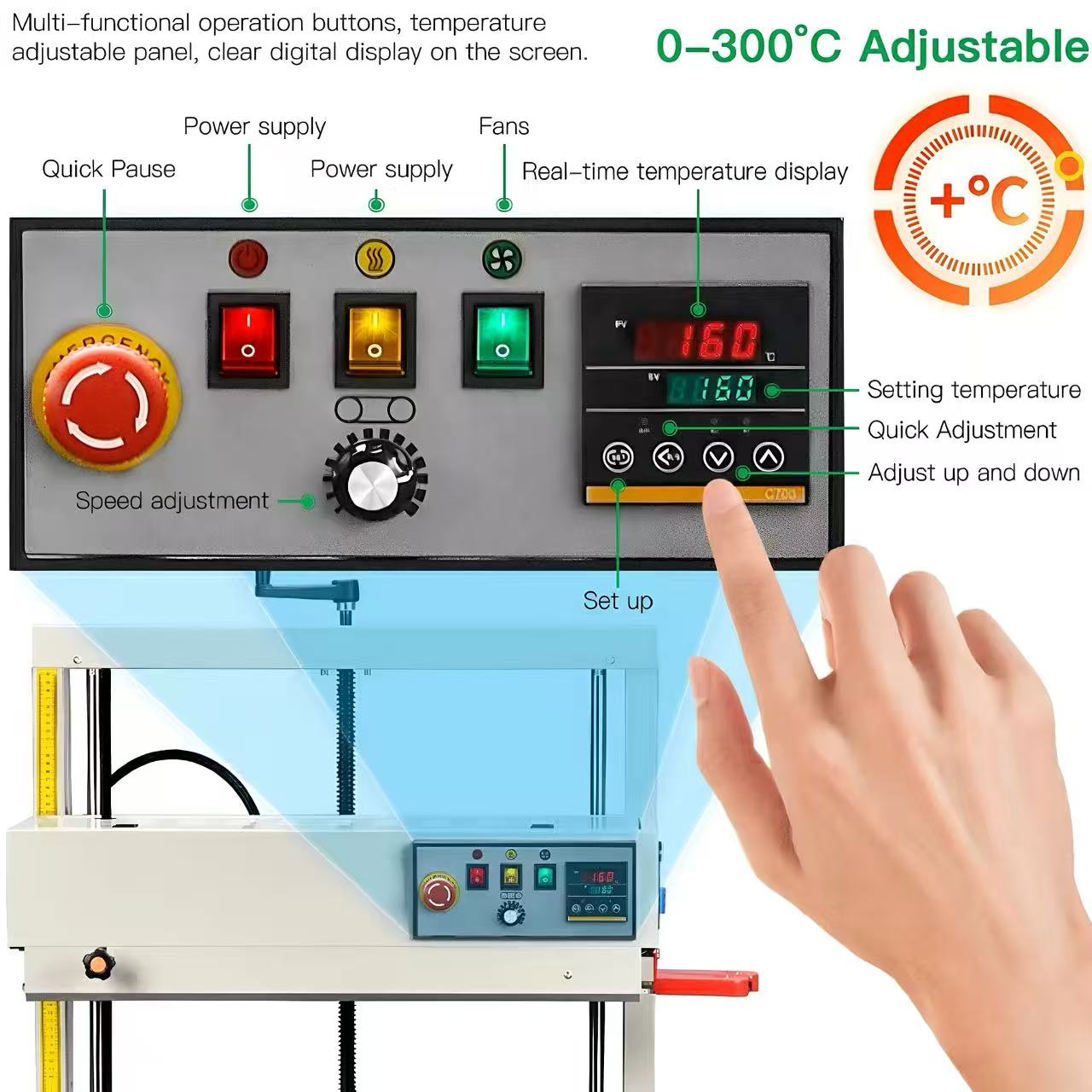 Vertical Continuous Band Seale - Plastic Bag Impulse Heat Sealer review and price