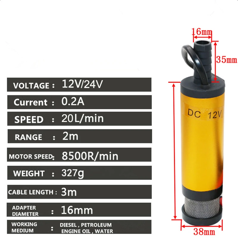 Mini Submersible Diesel Fuel T - Mini Peristaltic Pump 12V review and price