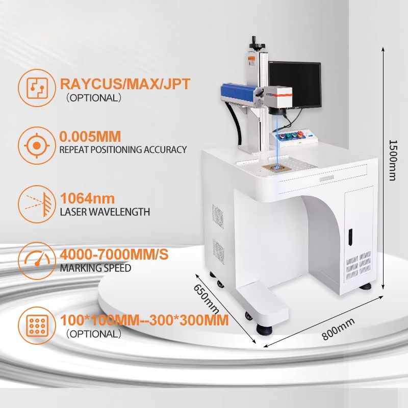 JUNFEI Jpt Raycus Galvo Co2 UV - Fiber Laser Marking Machine 30W review and price