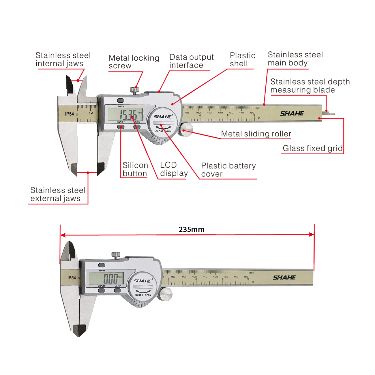 Shahe Calipers 0-150 MM Vernie - Digital Caliper 150Mm Stainless Steel review and price