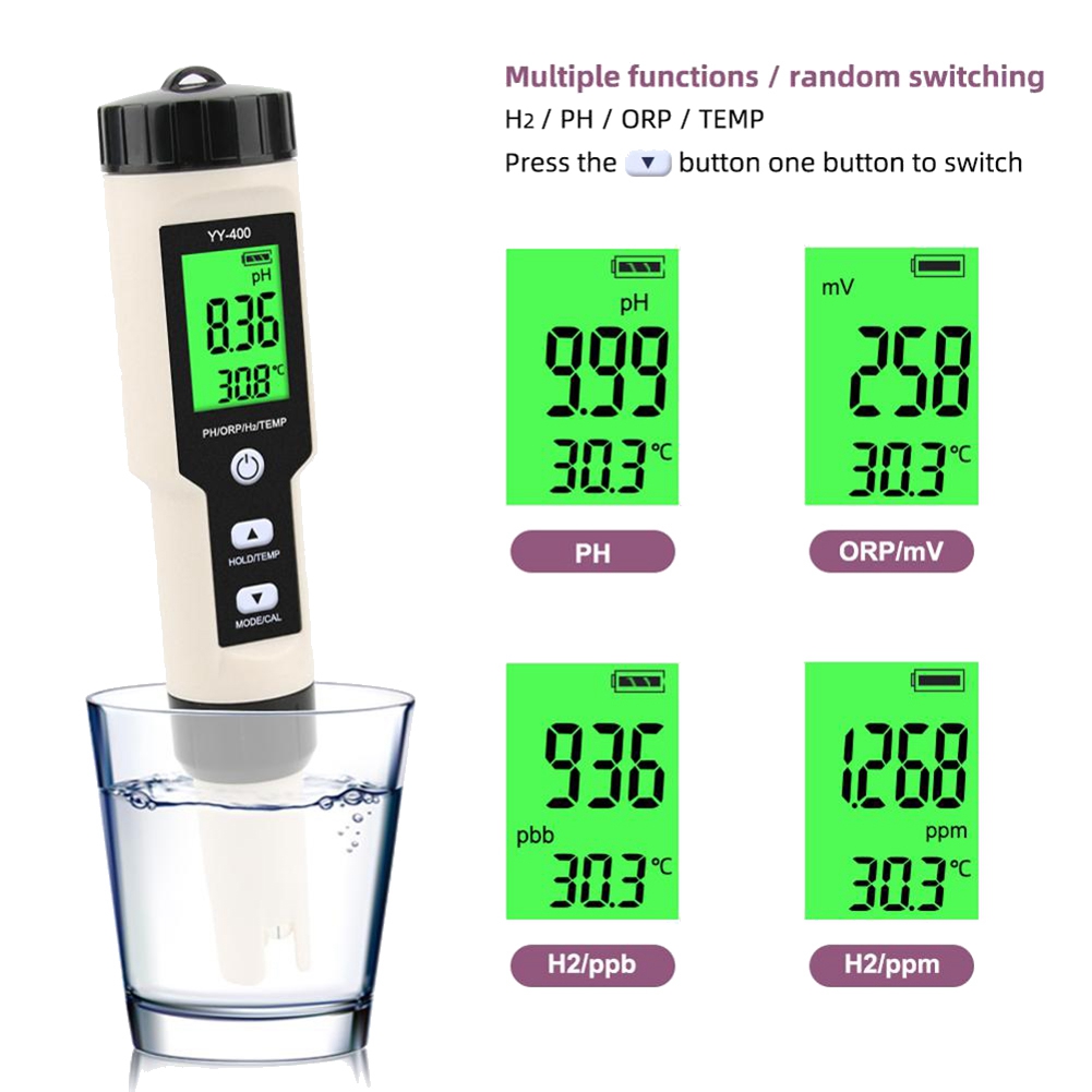 4 in 1 YY-400 PH/ORP/H2&TEM Me - Ph Meter Digital Water Tester review and price