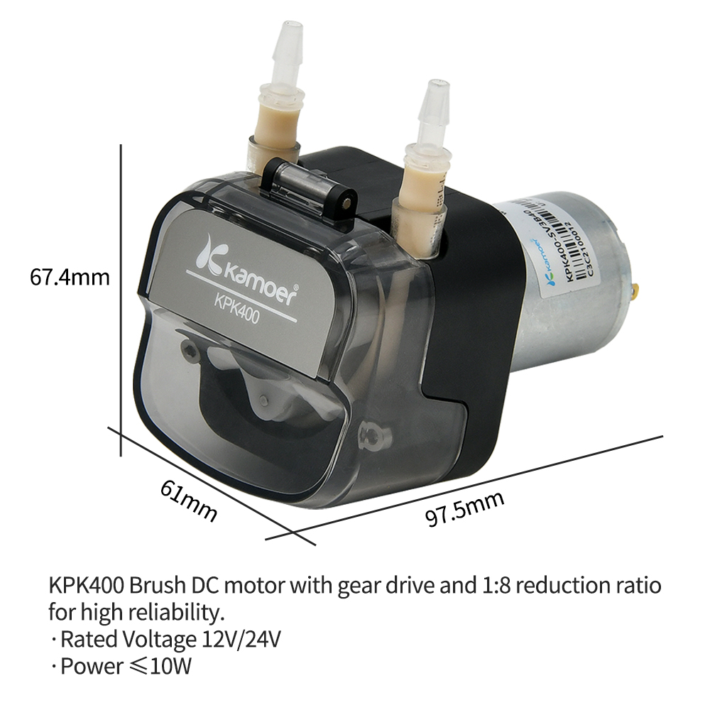 Kamoer 400ml/min KPK400 High F - Mini Peristaltic Pump 12V review and price